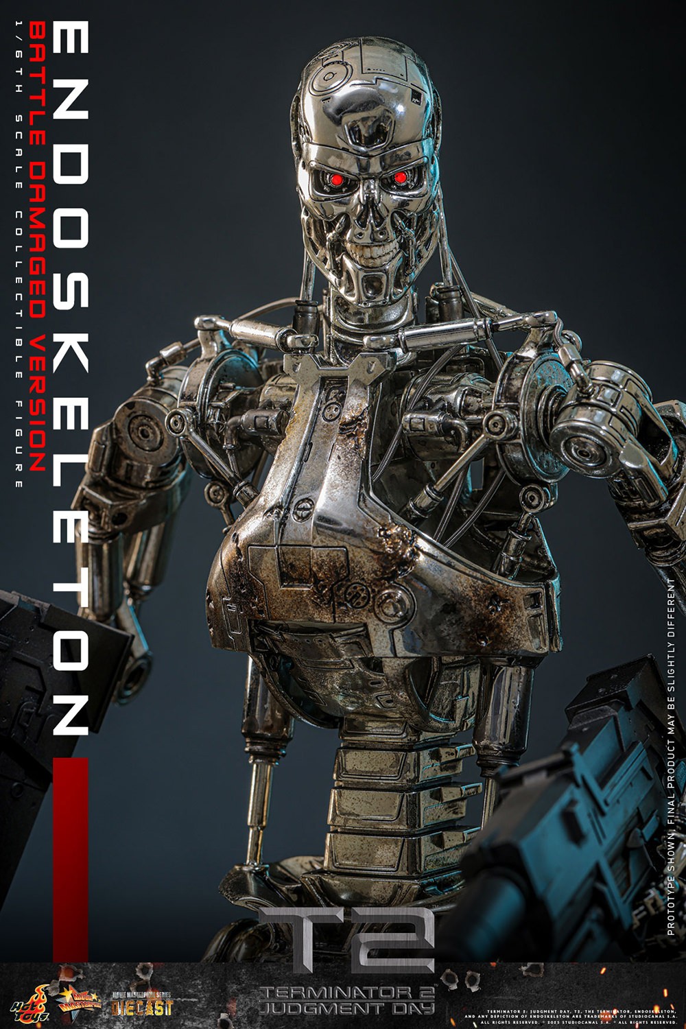 Endoskeleton (Battle Damaged Version) Sixth Scale Figure by Hot