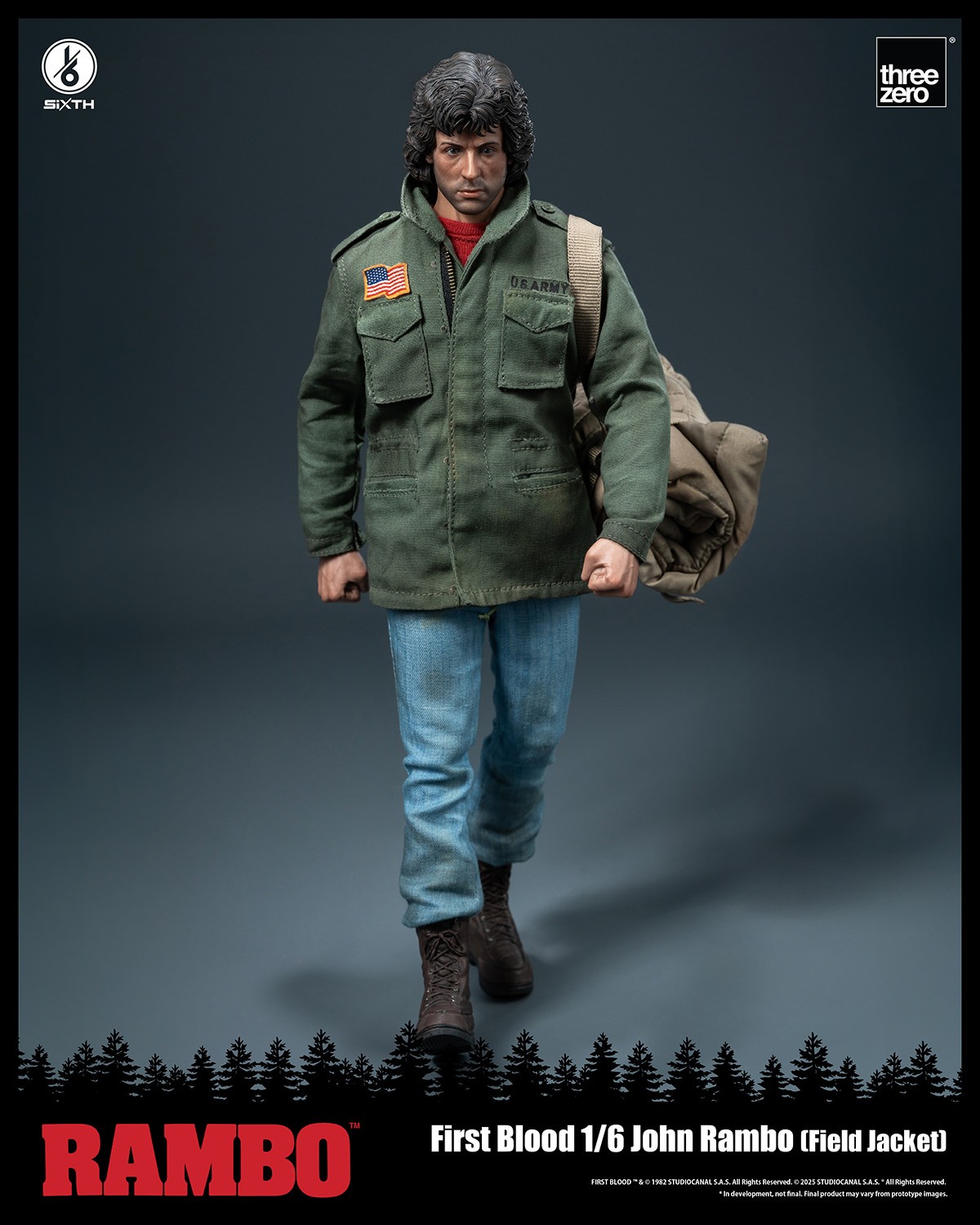Rambo John Rambo (Field Jacket) Sixth Scale Figure  (Prototype Shown) View 3
