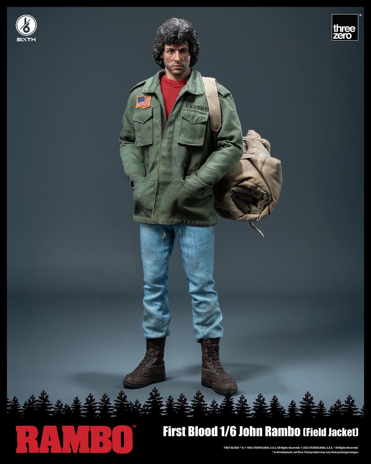 Rambo John Rambo (Field Jacket) Sixth Scale Figure  (Prototype Shown) View 6