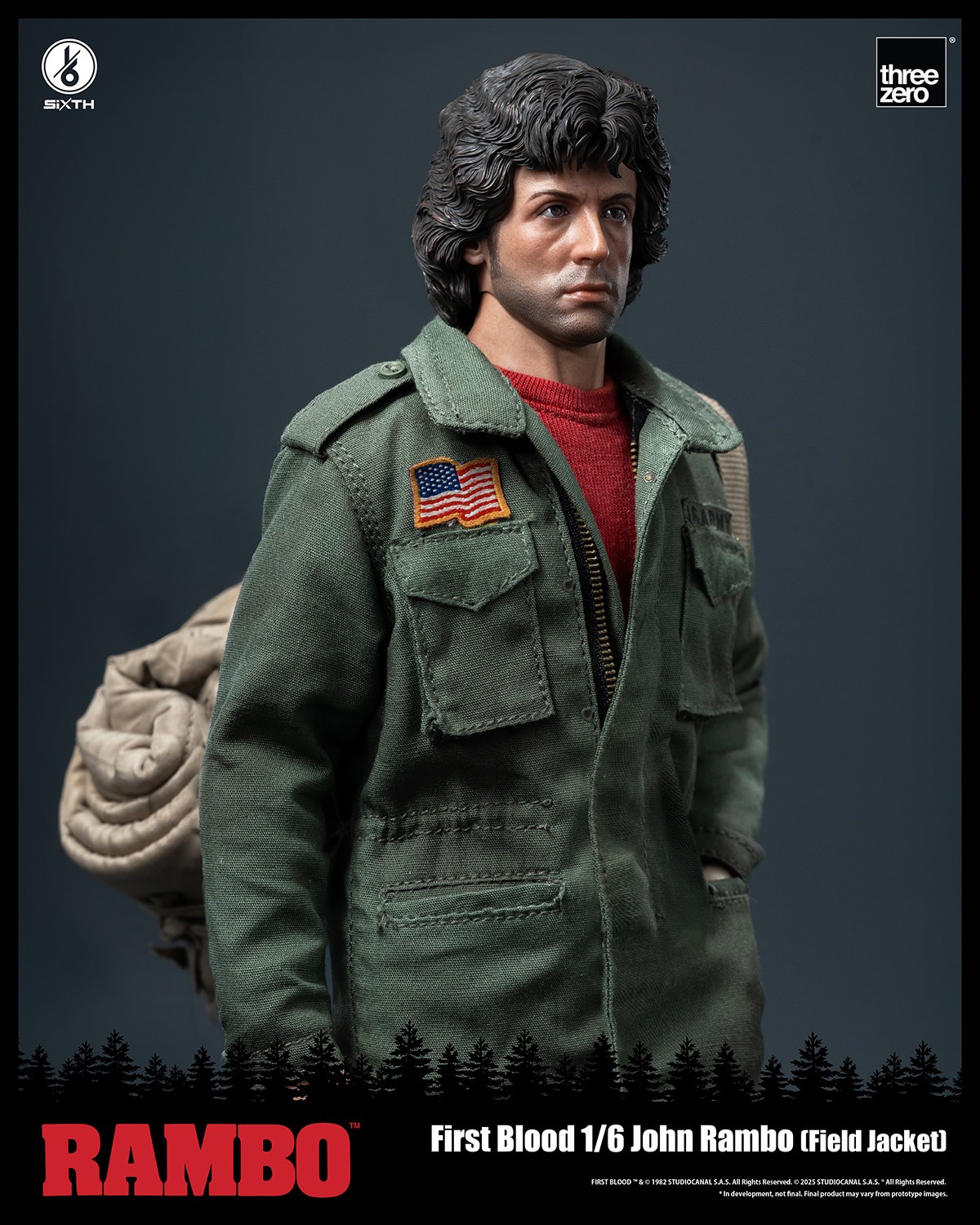 Rambo John Rambo (Field Jacket) Sixth Scale Figure  (Prototype Shown) View 7