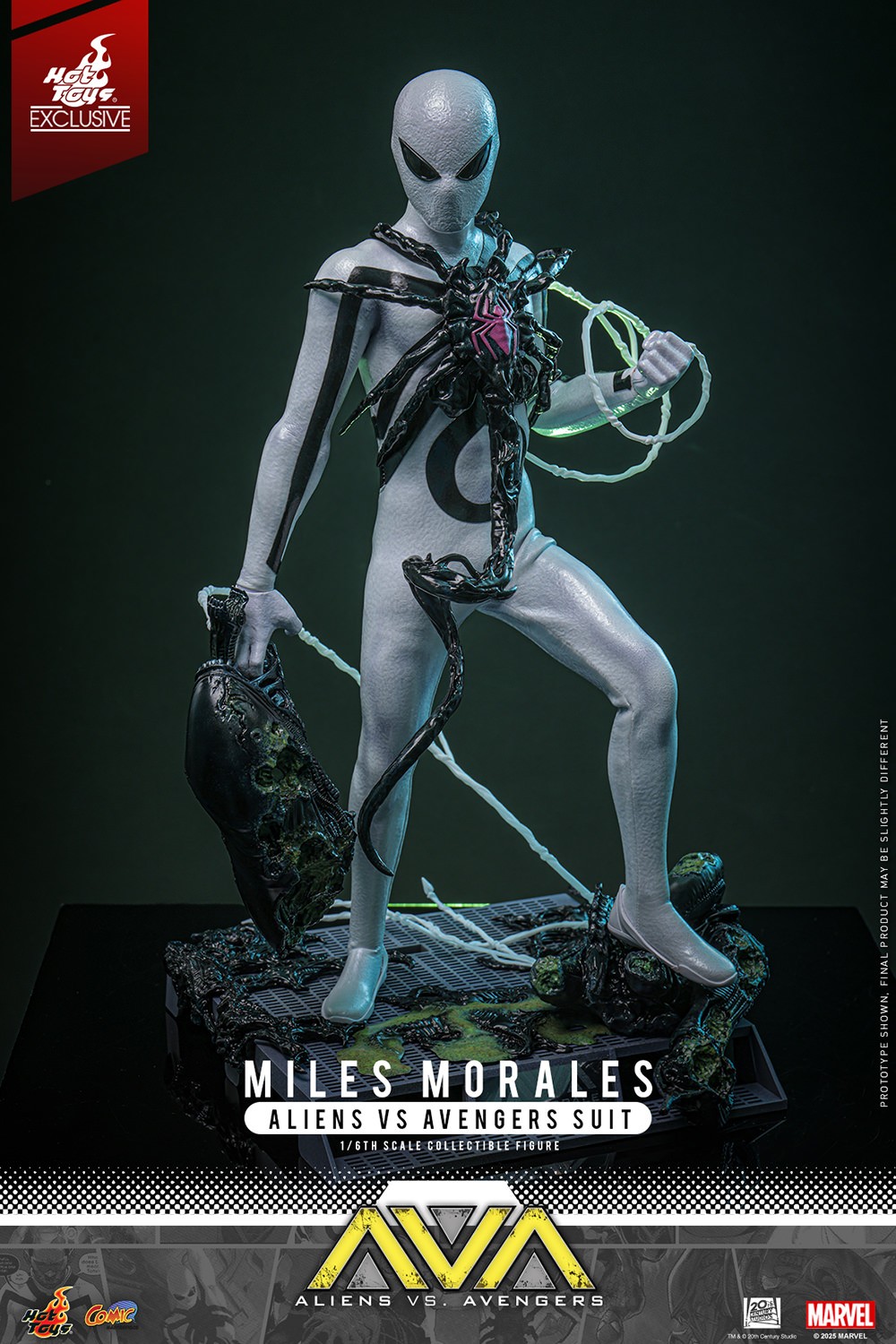 Miles Morales (Aliens Vs. Avengers Suit) Sixth Scale Figure by Hot