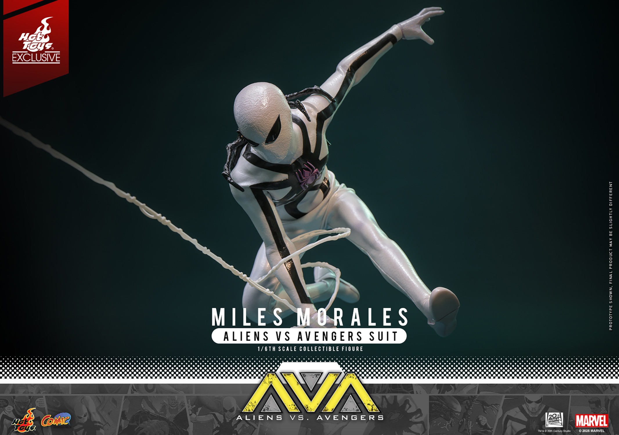 Marvel Miles Morales (Aliens Vs. Avengers Suit) Sixth Scale Figure  (Prototype Shown) View 9