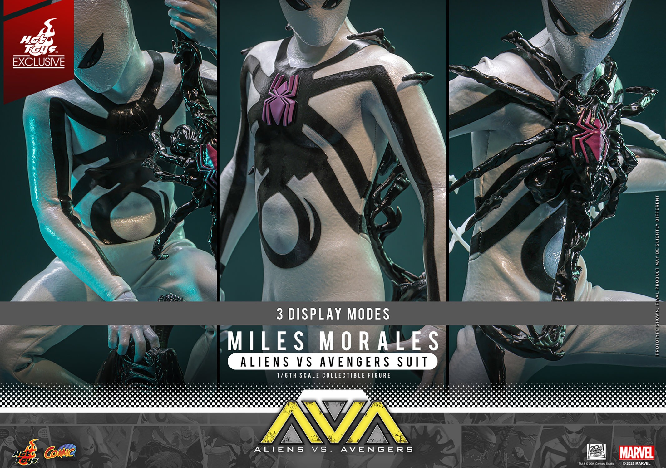 Miles Morales (Aliens Vs. Avengers Suit) Sixth Scale Figure by Hot