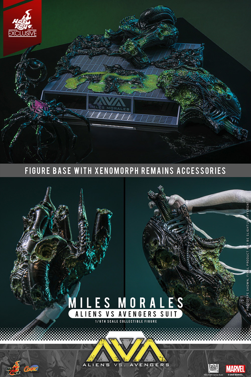 Miles Morales (Aliens Vs. Avengers Suit) Sixth Scale Figure by Hot