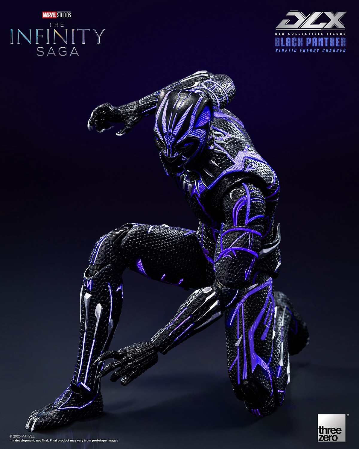 Marvel DLX Black Panther (Kinetic Energy Charged) Action Figure  (Prototype Shown) View 9