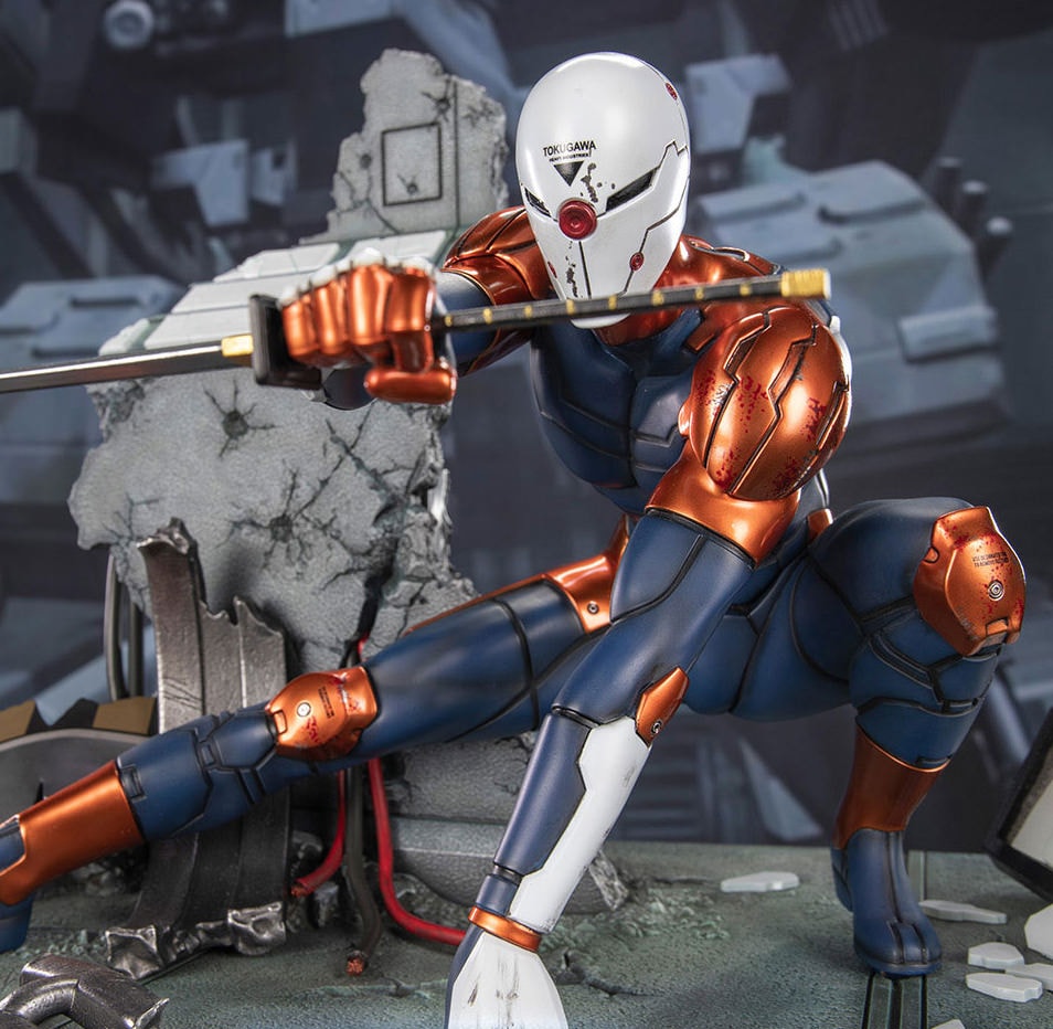Metal Gear Solid Cyborg Ninja (Gray Fox) Statues  (Prototype Shown) View 1