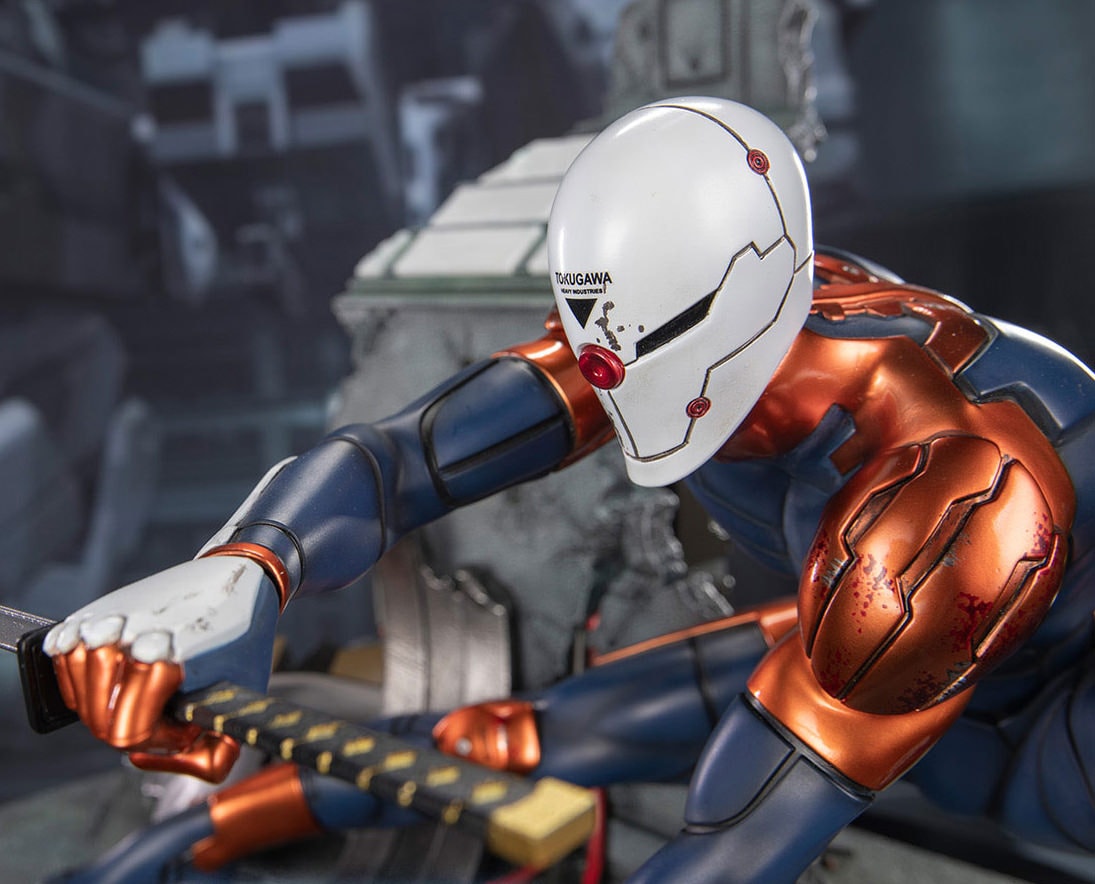 Metal Gear Solid Cyborg Ninja (Gray Fox) Statues  (Prototype Shown) View 4