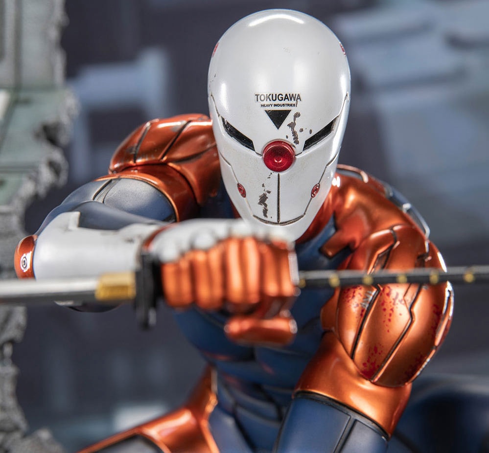 Metal Gear Solid Cyborg Ninja (Gray Fox) Statues  (Prototype Shown) View 5