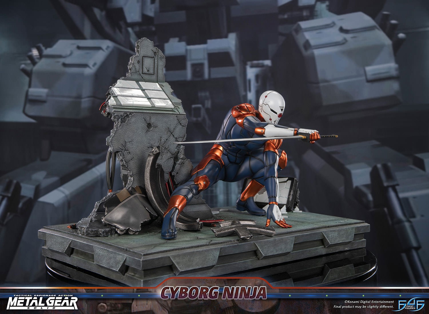 Metal Gear Solid Cyborg Ninja (Gray Fox) Statues  (Prototype Shown) View 7
