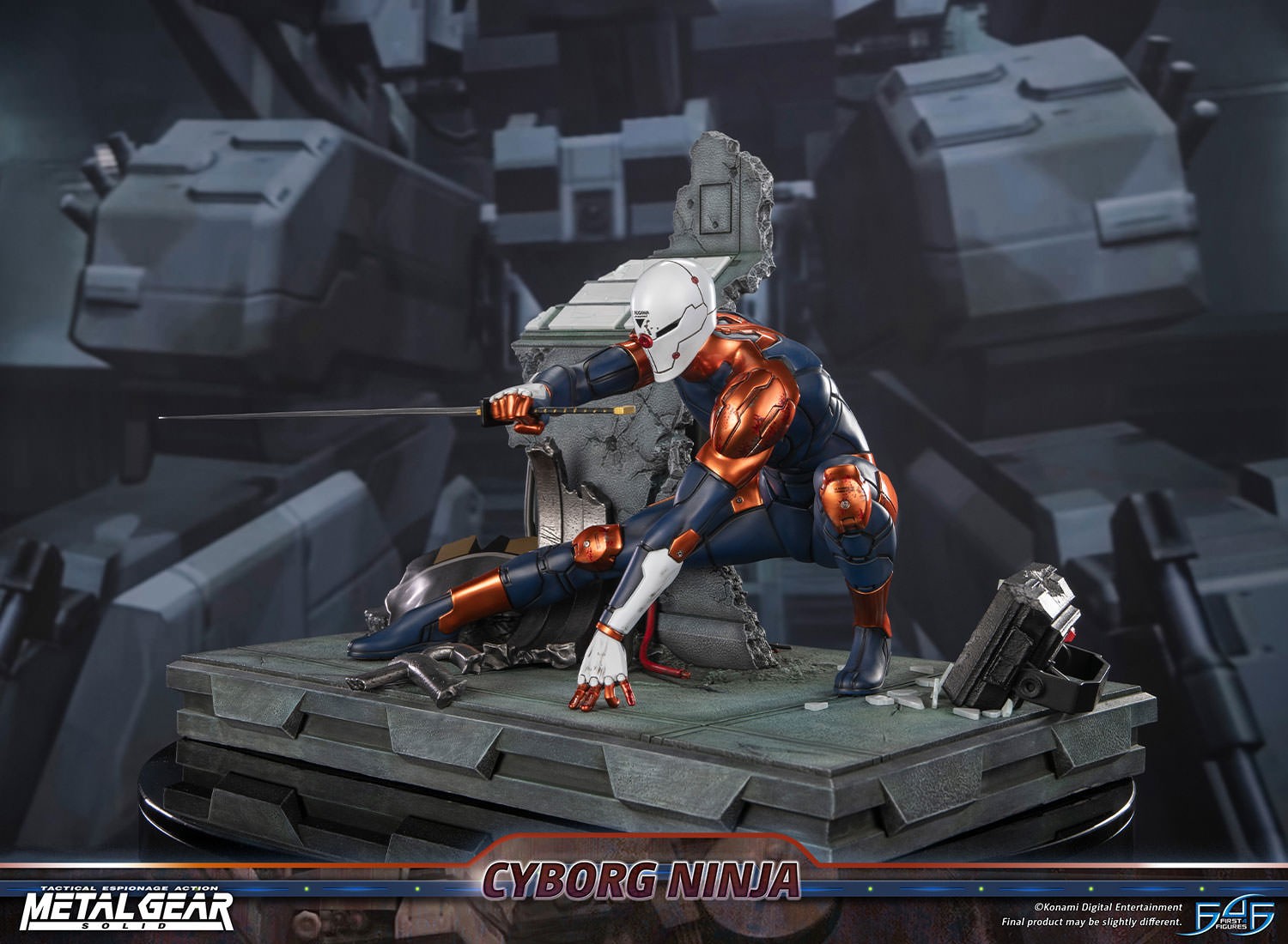 Metal Gear Solid Cyborg Ninja (Gray Fox) Statues  (Prototype Shown) View 12