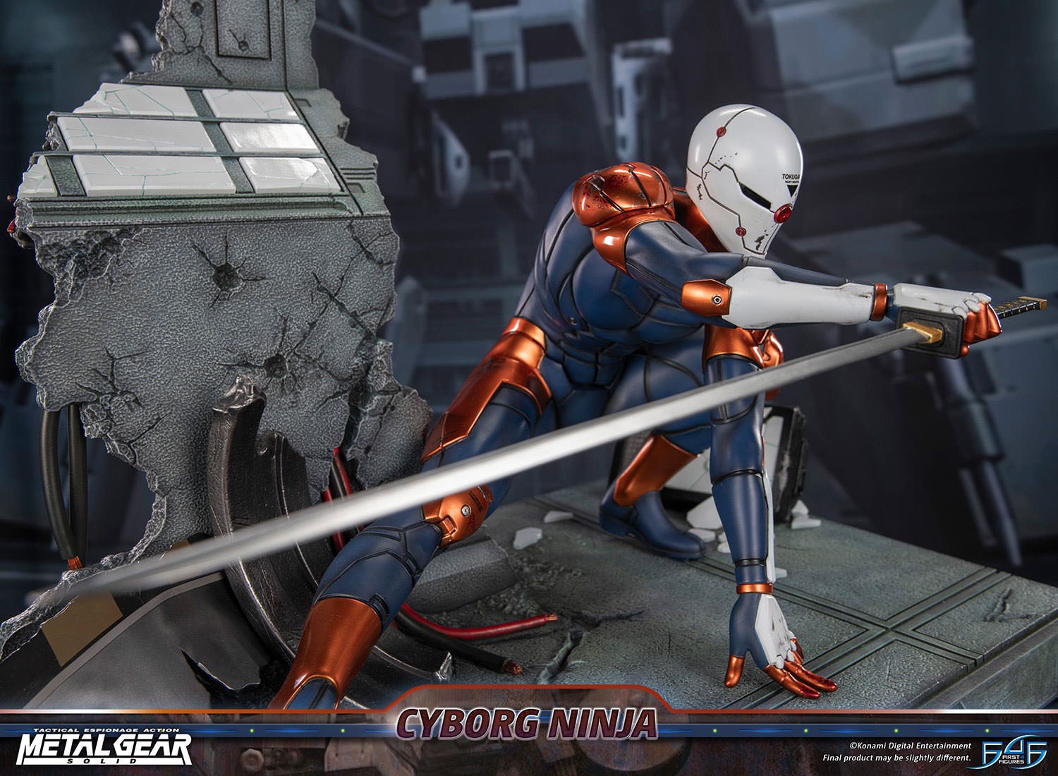 Metal Gear Solid Cyborg Ninja (Gray Fox) Statues  (Prototype Shown) View 14