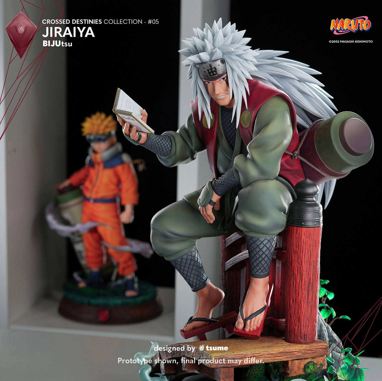 Naruto Jiraiya BIJUtsu Statues  (Prototype Shown) View 16