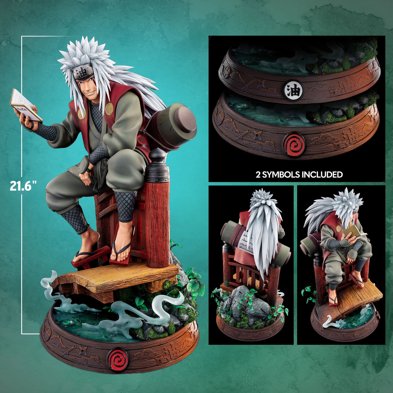 Naruto Jiraiya BIJUtsu Statues  (Prototype Shown) View 2