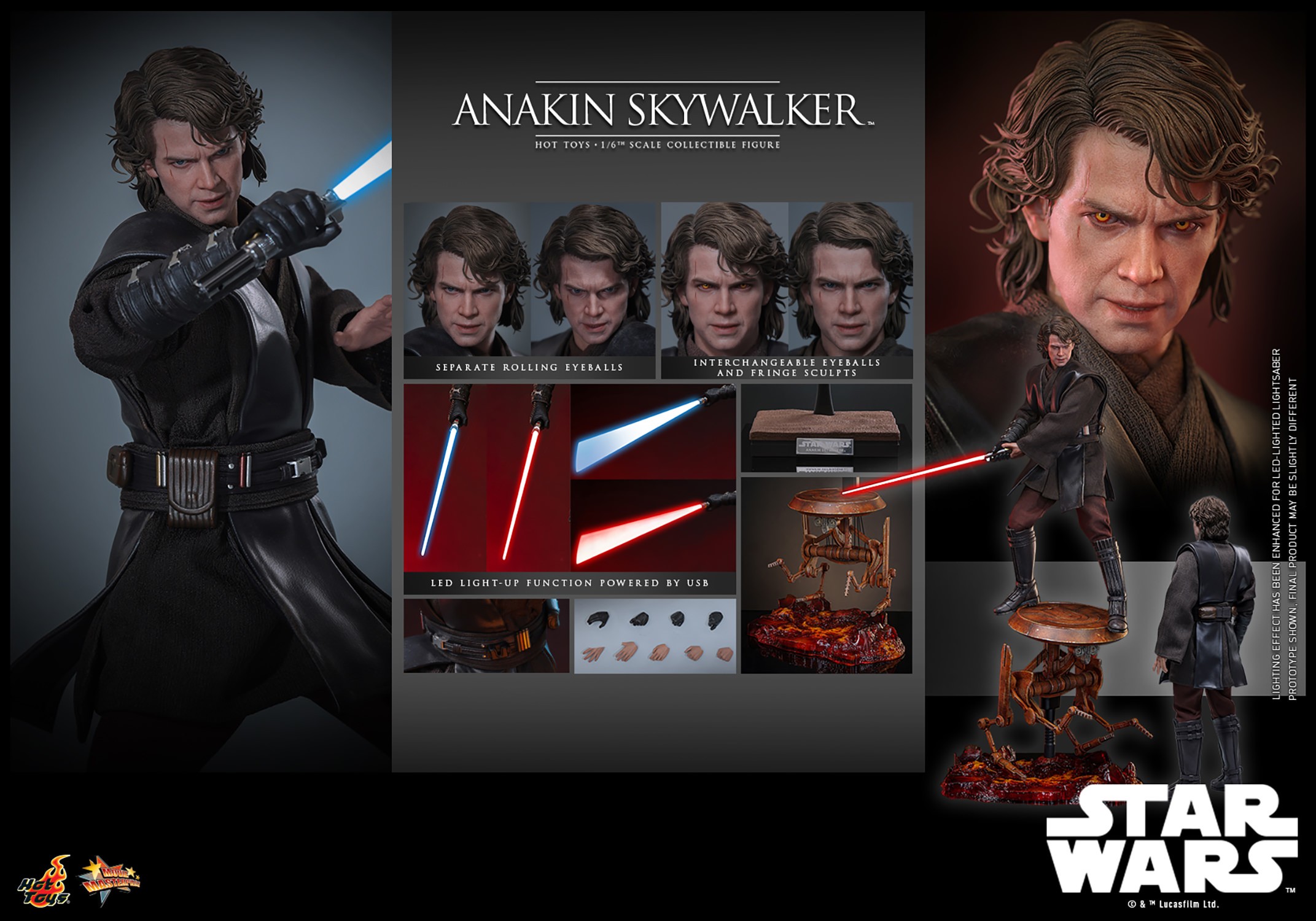 Star Wars Anakin Skywalker™ Sixth Scale Figure  (Prototype Shown) View 12