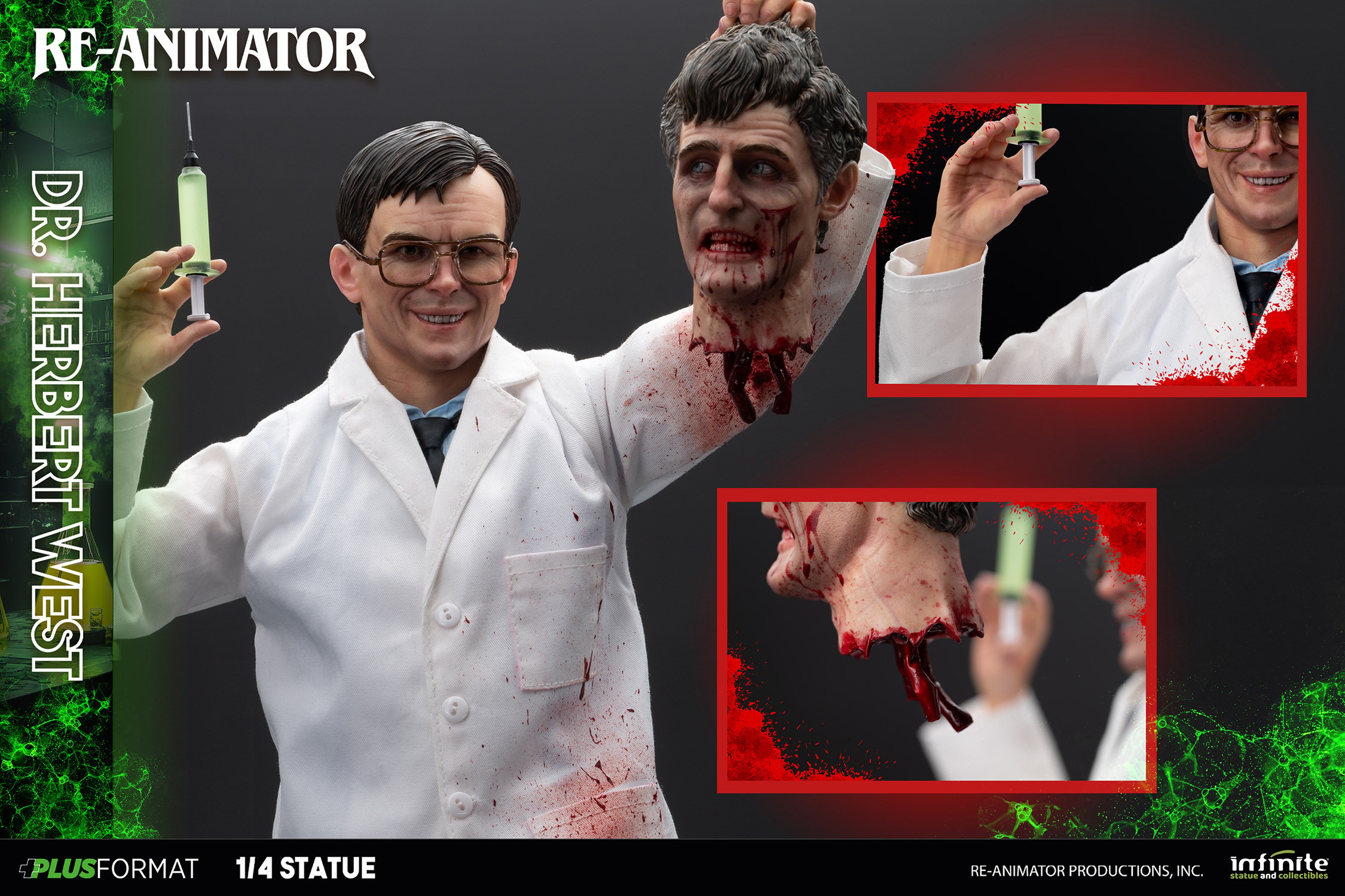 Re-Animator Dr. Herbert West Statues  (Prototype Shown) View 17