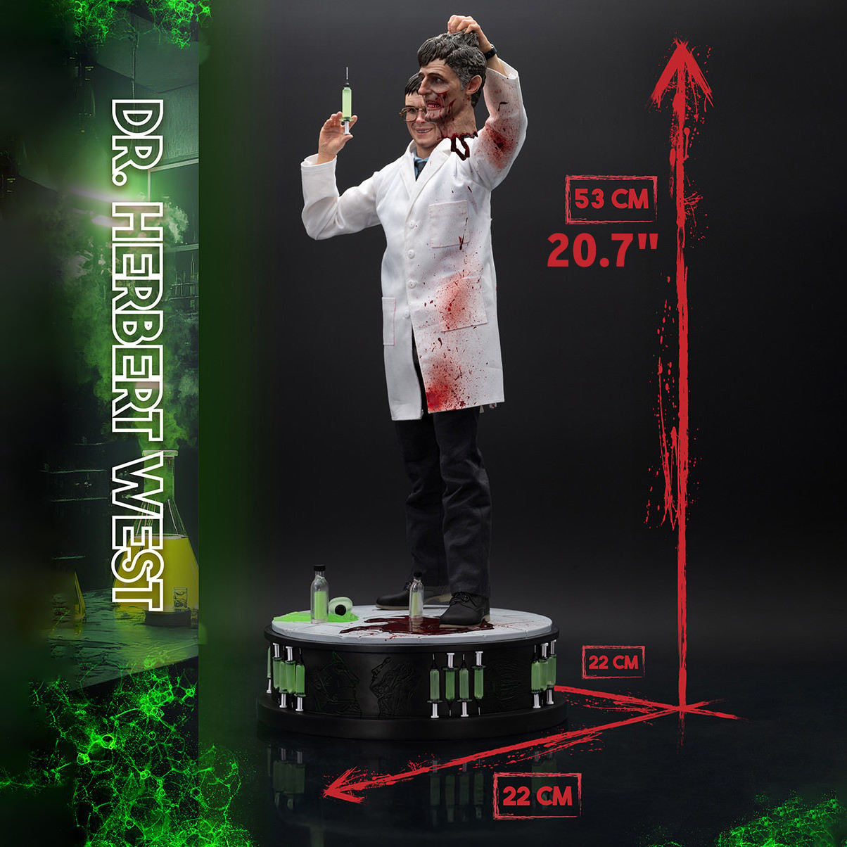 Re-Animator Dr. Herbert West Statues  (Prototype Shown) View 2