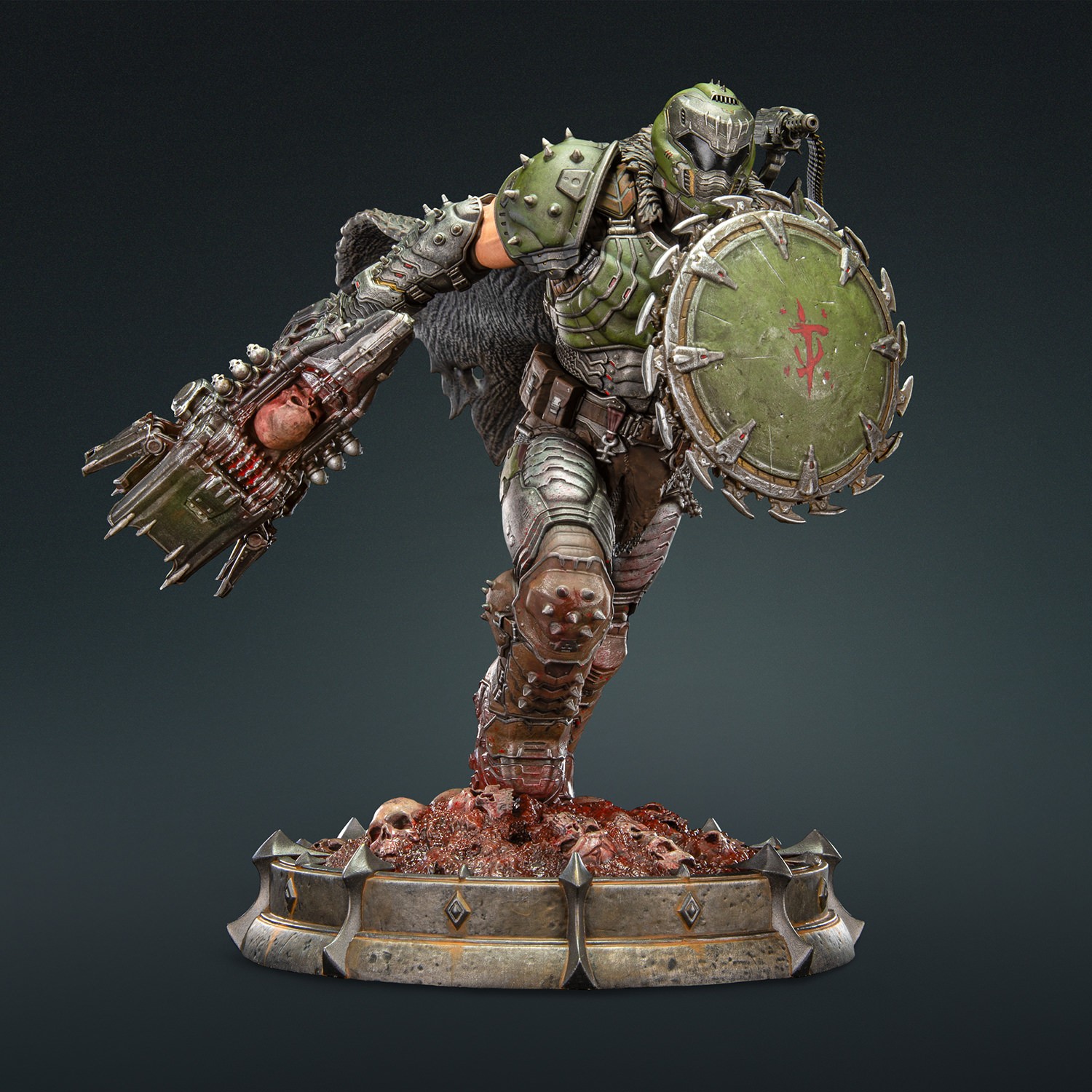 Doom Doom Slayer Collectible Figure  (Prototype Shown) View 1