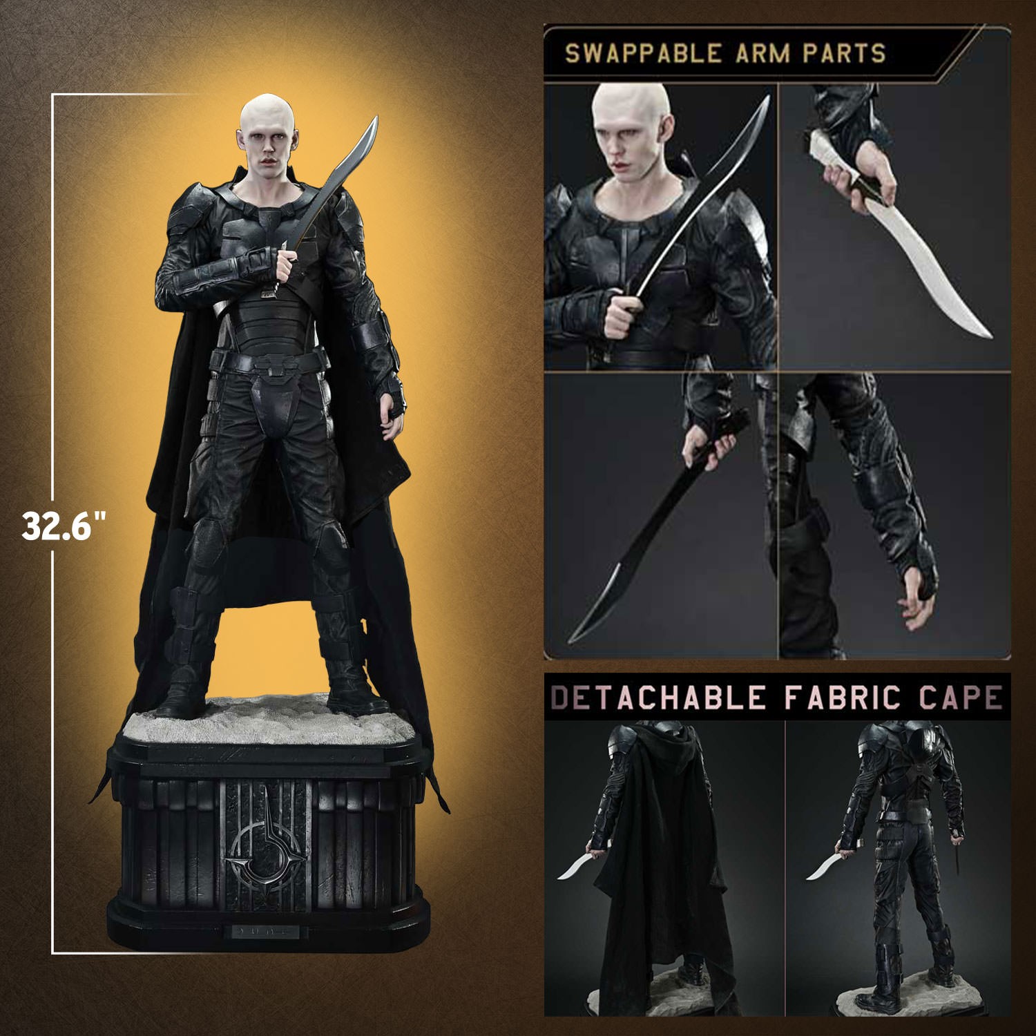 Dune Feyd-Rautha Harkonnen (Deluxe Version) 1:3 Scale Statue  (Prototype Shown) View 2