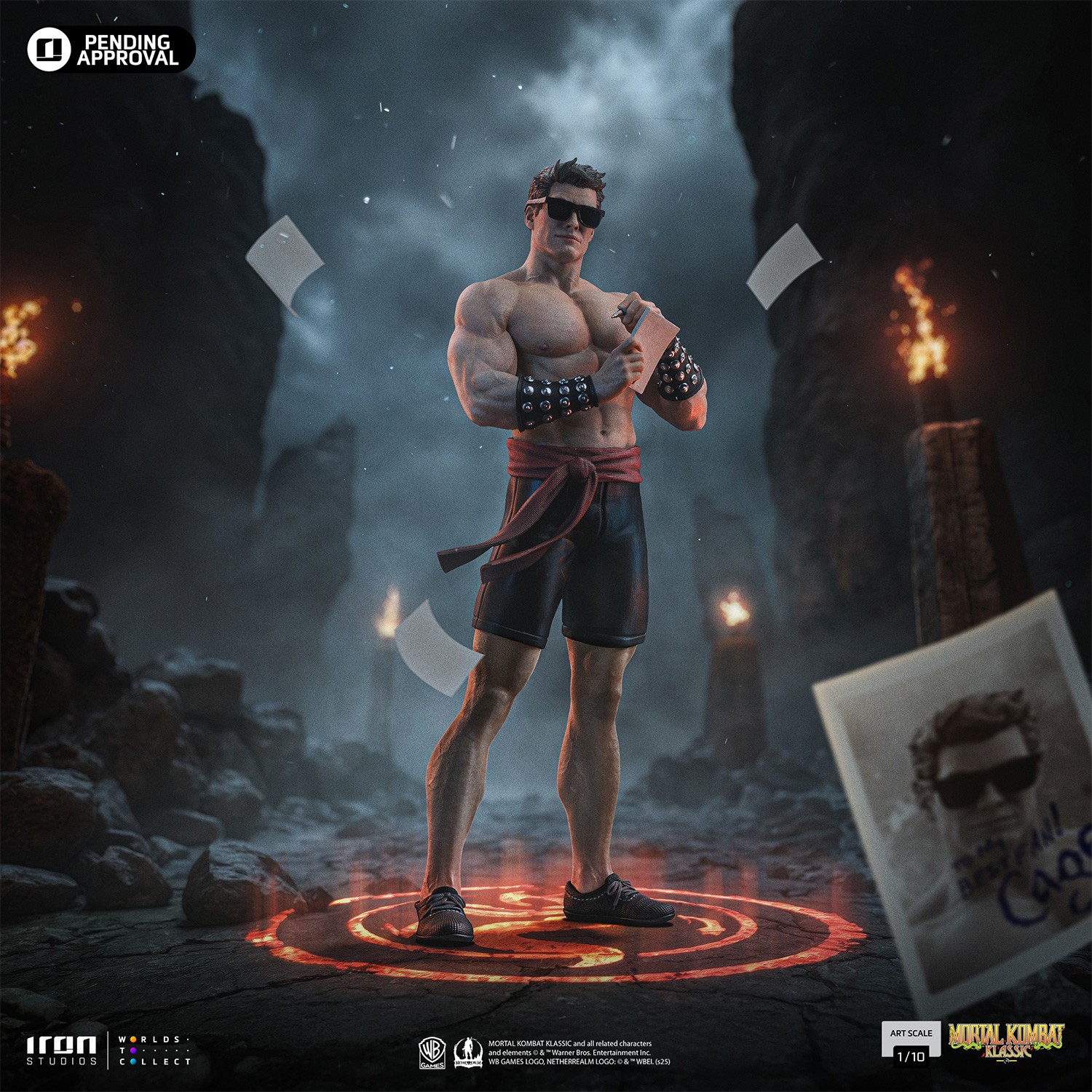 Mortal Kombat Johnny Cage 1:10 Scale Statue  (Prototype Shown) View 1