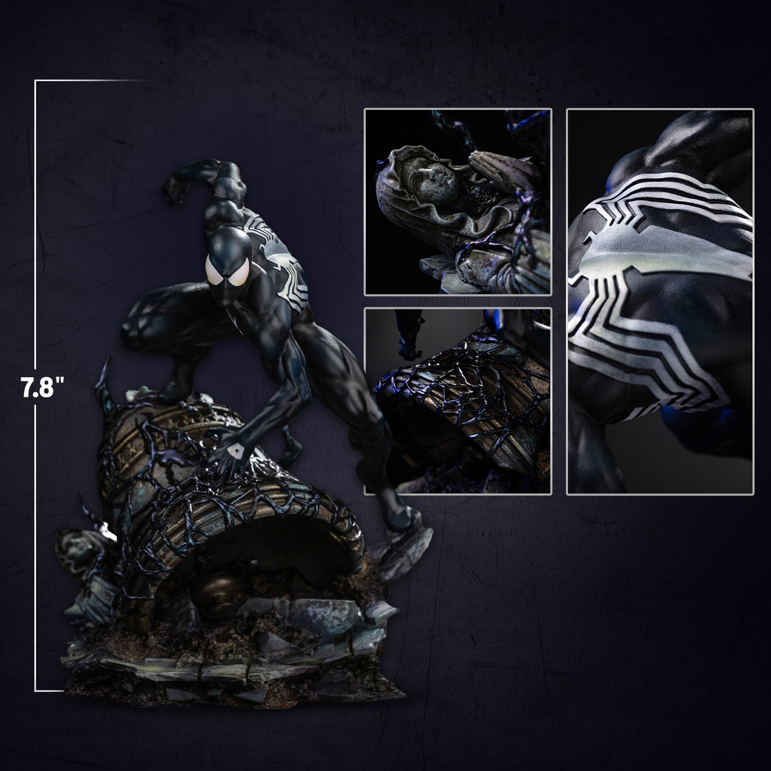 Marvel Spider-Man Black 1:10 Scale Statue  (Prototype Shown) View 2