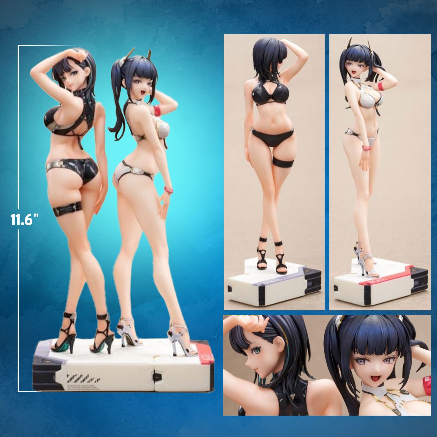 SSR Figure Hakuyou Maruko and Konno Ao PVC Figure  (Prototype Shown) View 2