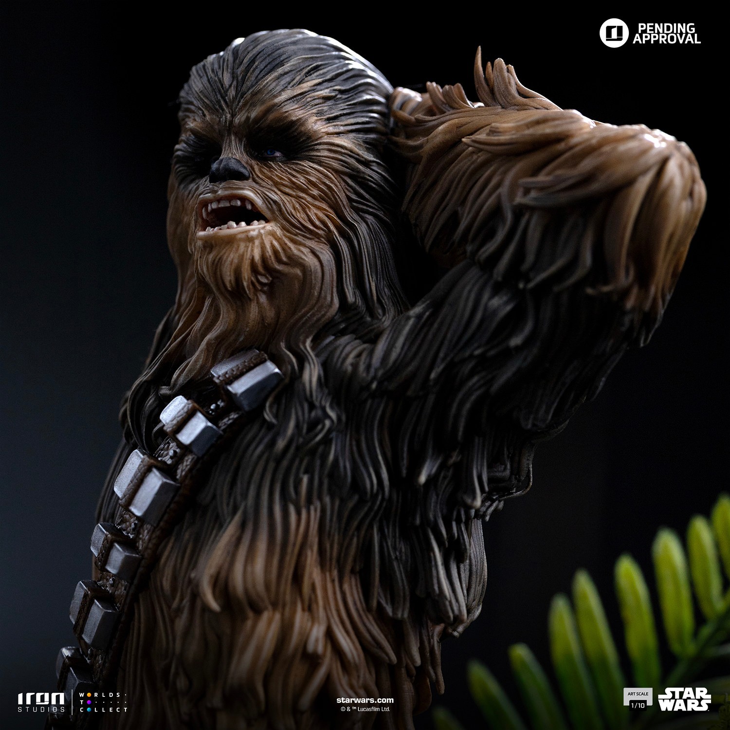 Star Wars Chewbacca and Tokkat 1:10 Scale Statue  (Prototype Shown) View 4
