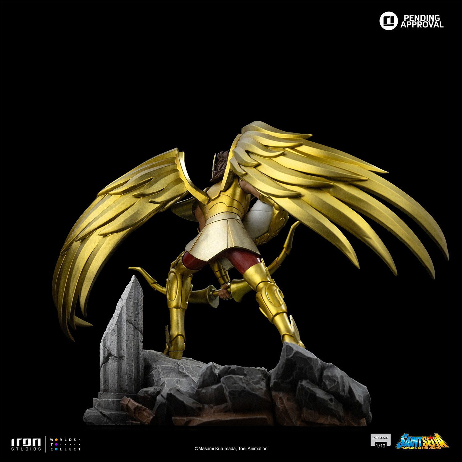 Saint Seiya Sagittarius Aiolos 1:10 Scale Statue  (Prototype Shown) View 4