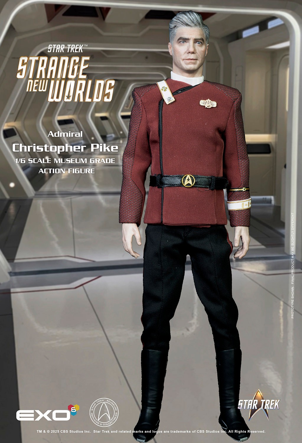 Admiral Christopher Pike Sixth Scale Figure by EXO-6 | Sideshow