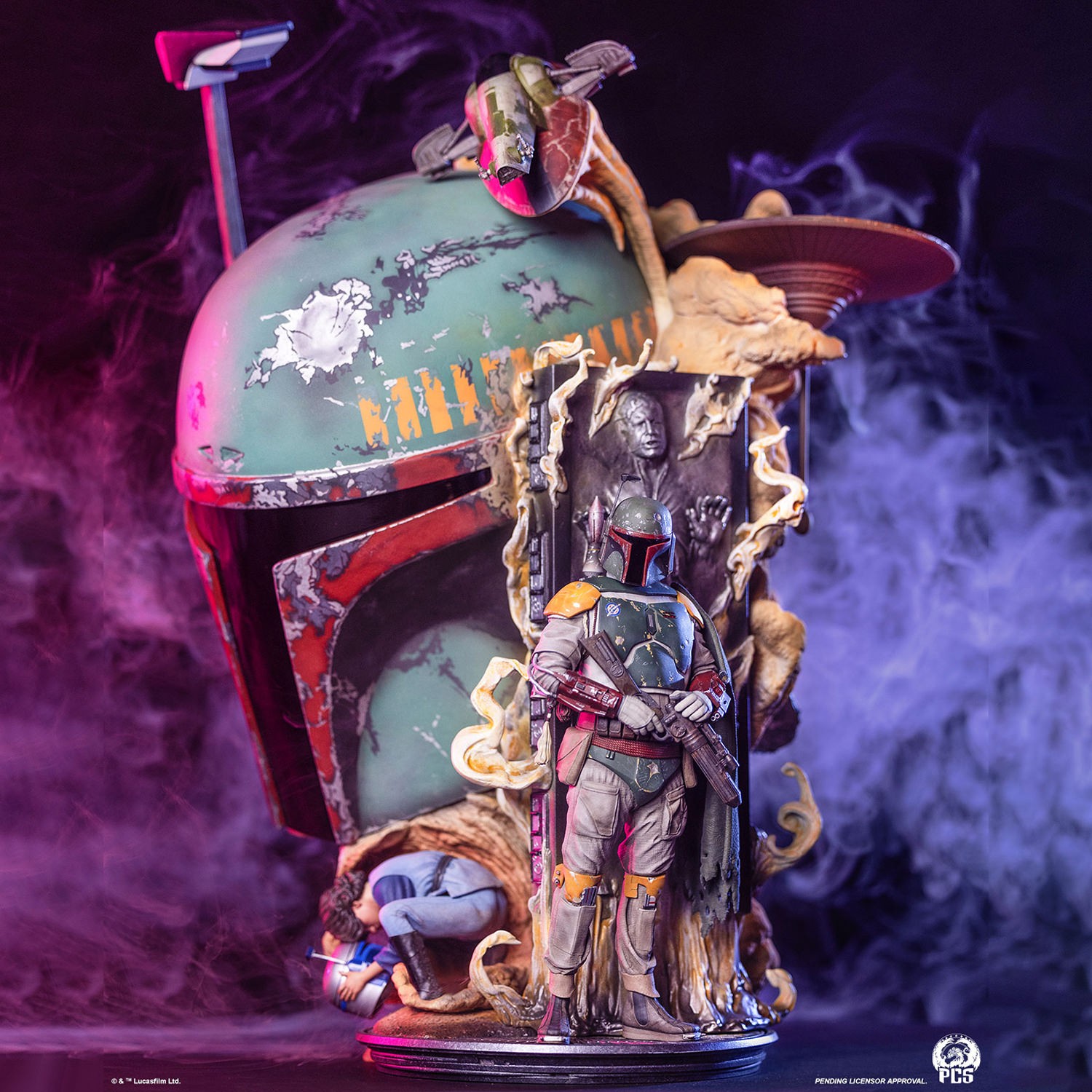 Star Wars Boba Fett Fine Art Bust  (Prototype Shown) View 1
