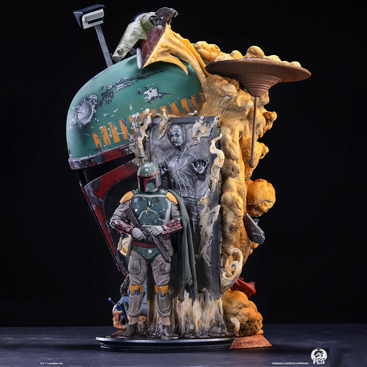 Star Wars Boba Fett Fine Art Bust  (Prototype Shown) View 5