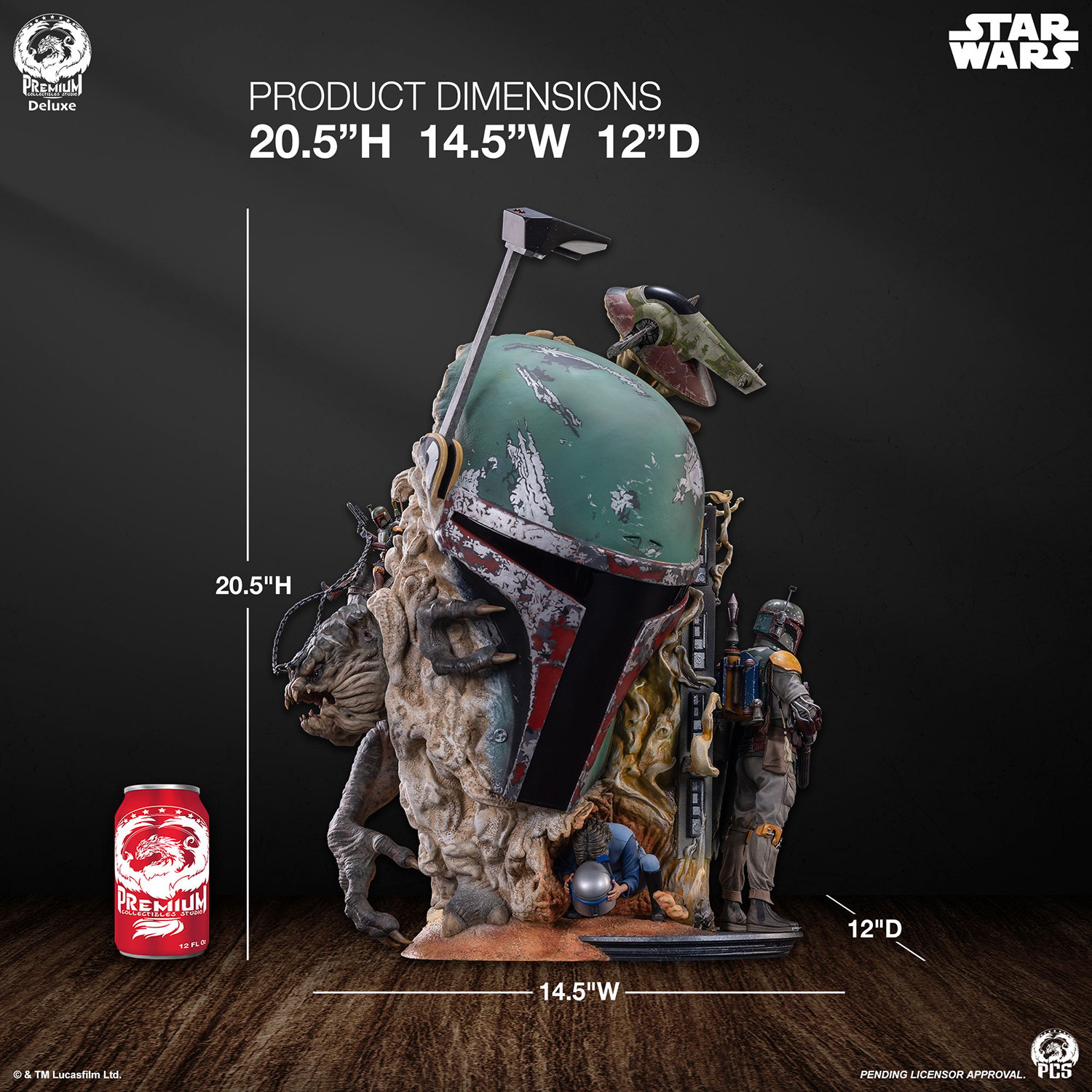 Star Wars Boba Fett (Deluxe Edition) Bust  (Prototype Shown) View 2