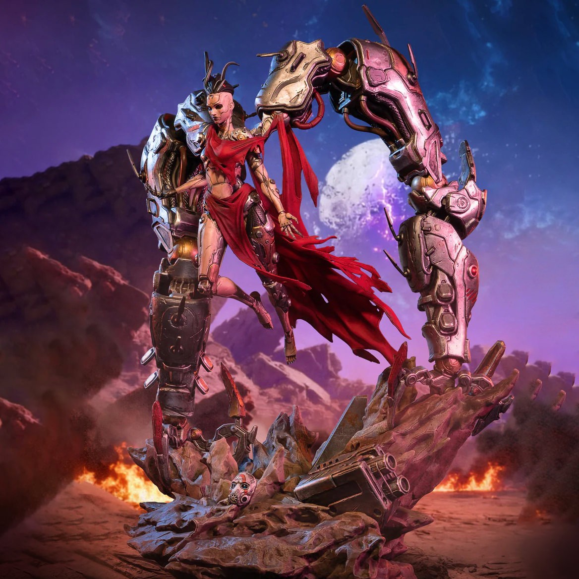Borderlands Callis the Ripper Queen Statues  (Prototype Shown) View 1