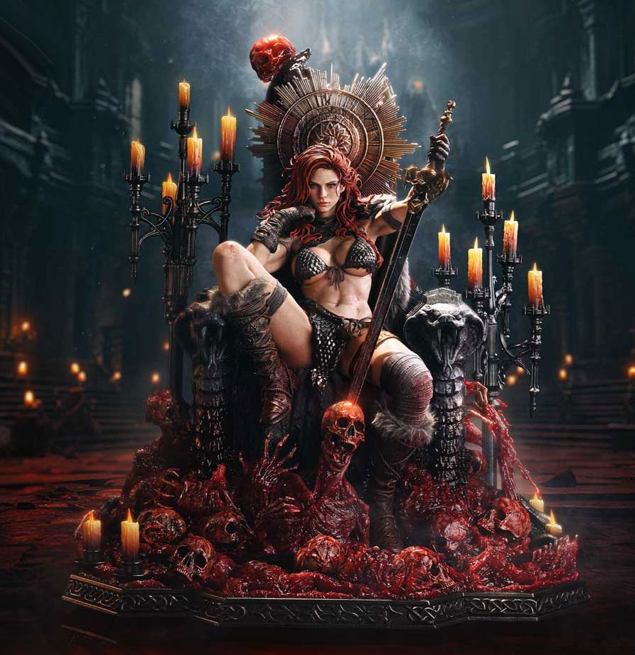 Red Sonja Red Sonja: Long Live the Queen 1:3 Scale Statue  (Prototype Shown) View 1
