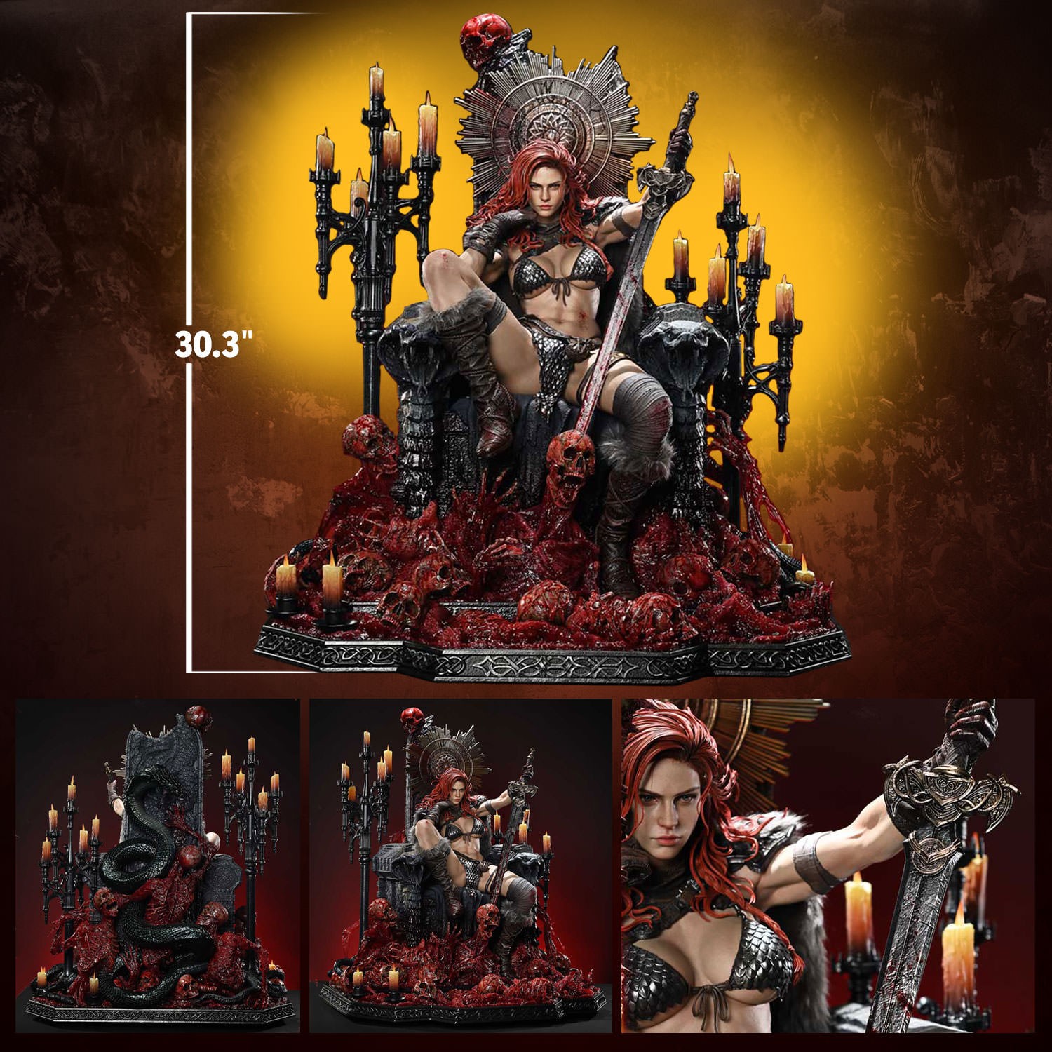 Red Sonja Red Sonja: Long Live the Queen 1:3 Scale Statue  (Prototype Shown) View 2