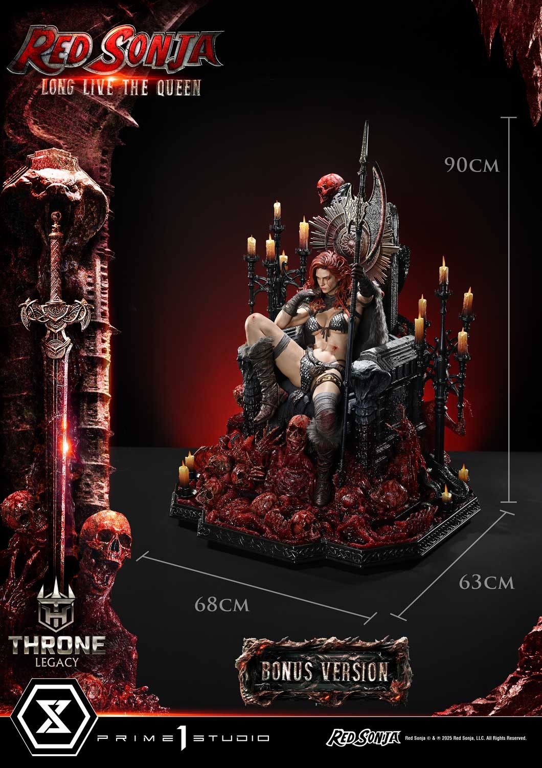 Red Sonja Red Sonja: Long Live the Queen (Bonus Version) 1:3 Scale Statue  (Prototype Shown) View 7