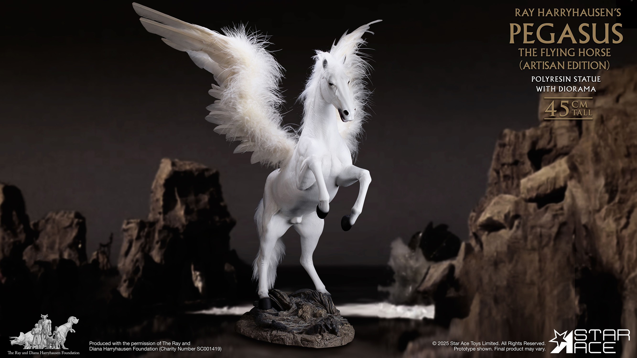 Ray Harryhausen Pegasus the Flying Horse 3.0 (Artisan Edition) Statues  (Prototype Shown) View 7