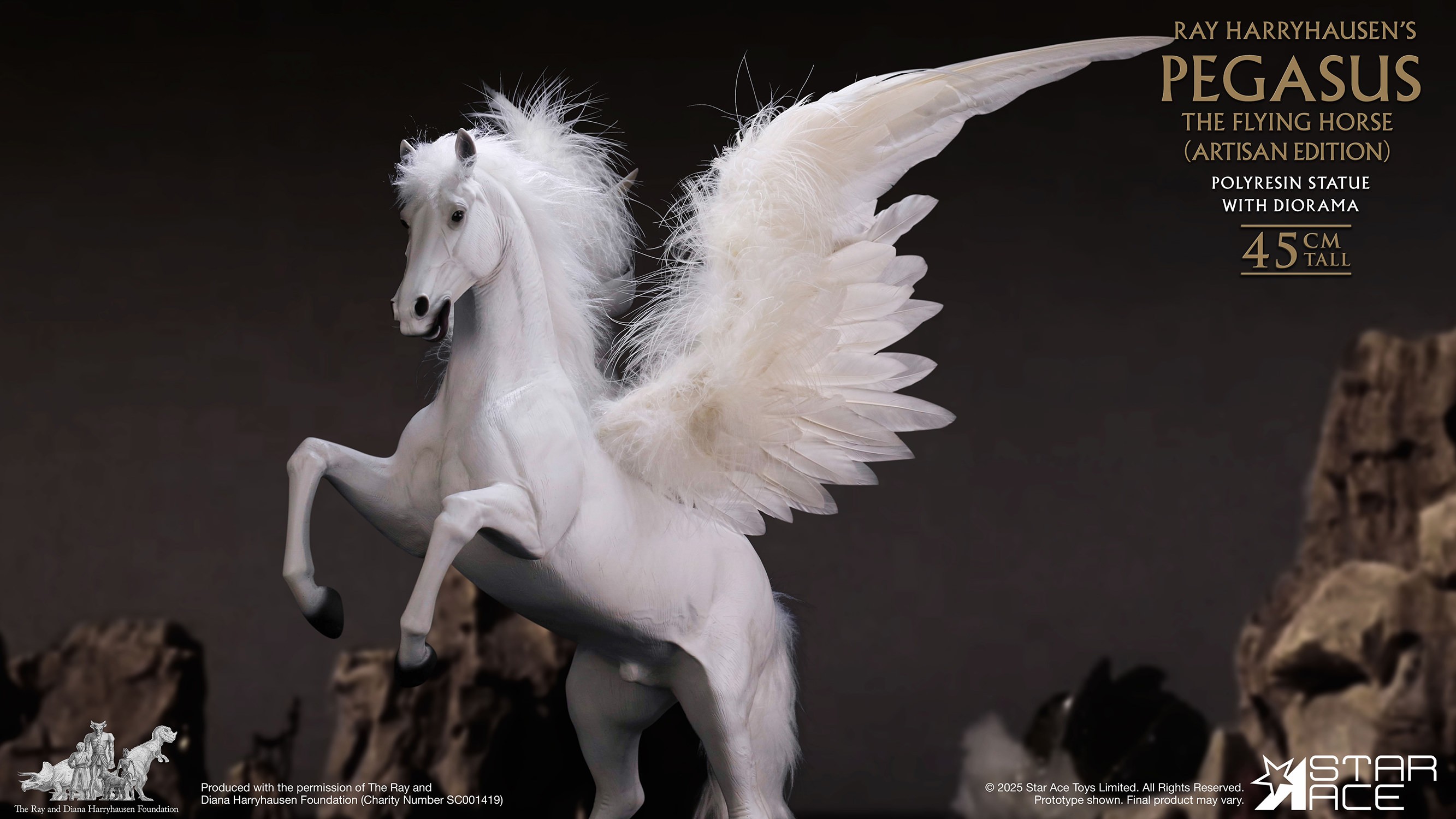Ray Harryhausen Pegasus the Flying Horse 3.0 (Artisan Edition) Statues  (Prototype Shown) View 8