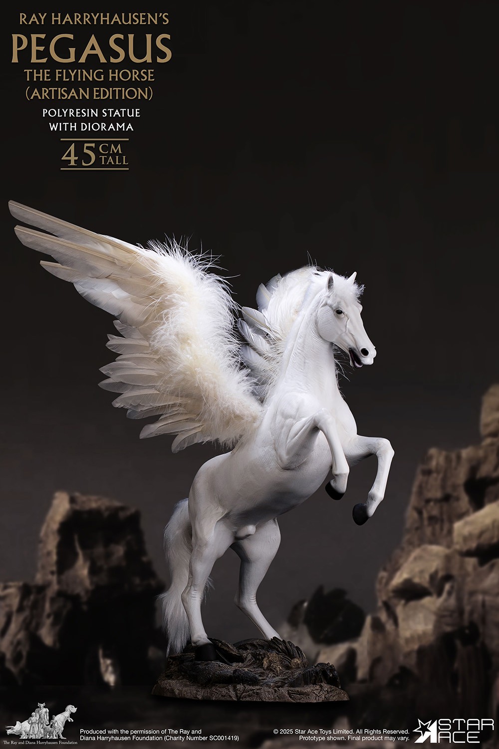 Ray Harryhausen Pegasus the Flying Horse 3.0 (Artisan Edition) Statues  (Prototype Shown) View 9