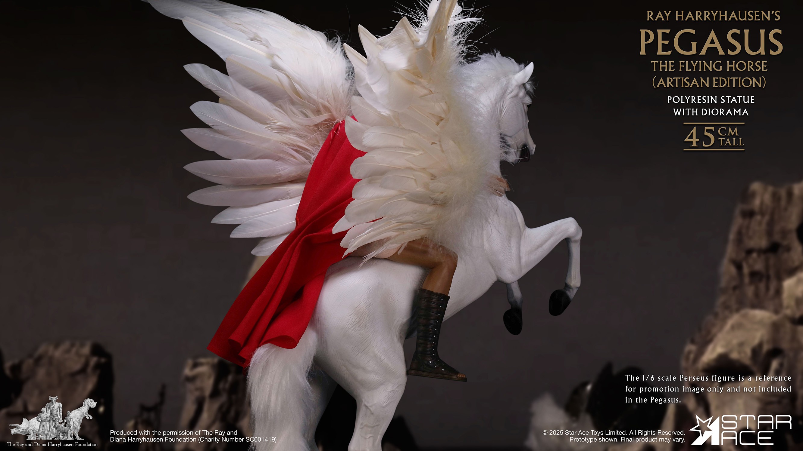 Ray Harryhausen Pegasus the Flying Horse 3.0 (Artisan Edition) Statues  (Prototype Shown) View 11