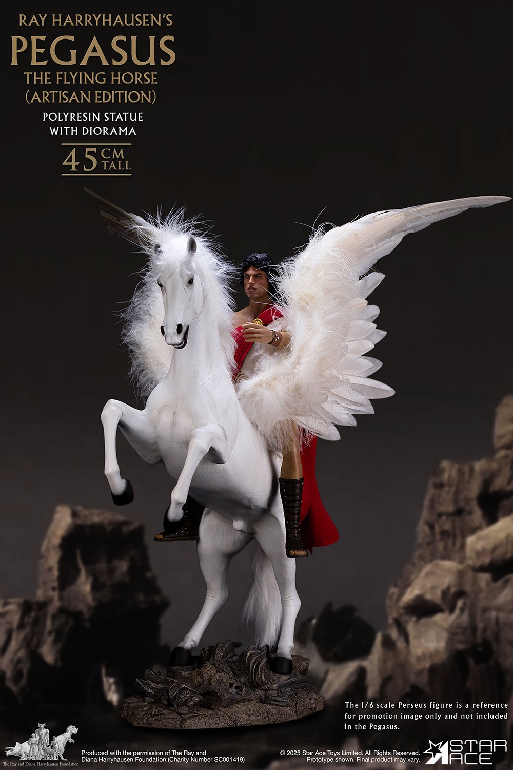 Ray Harryhausen Pegasus the Flying Horse 3.0 (Artisan Edition) Statues  (Prototype Shown) View 10