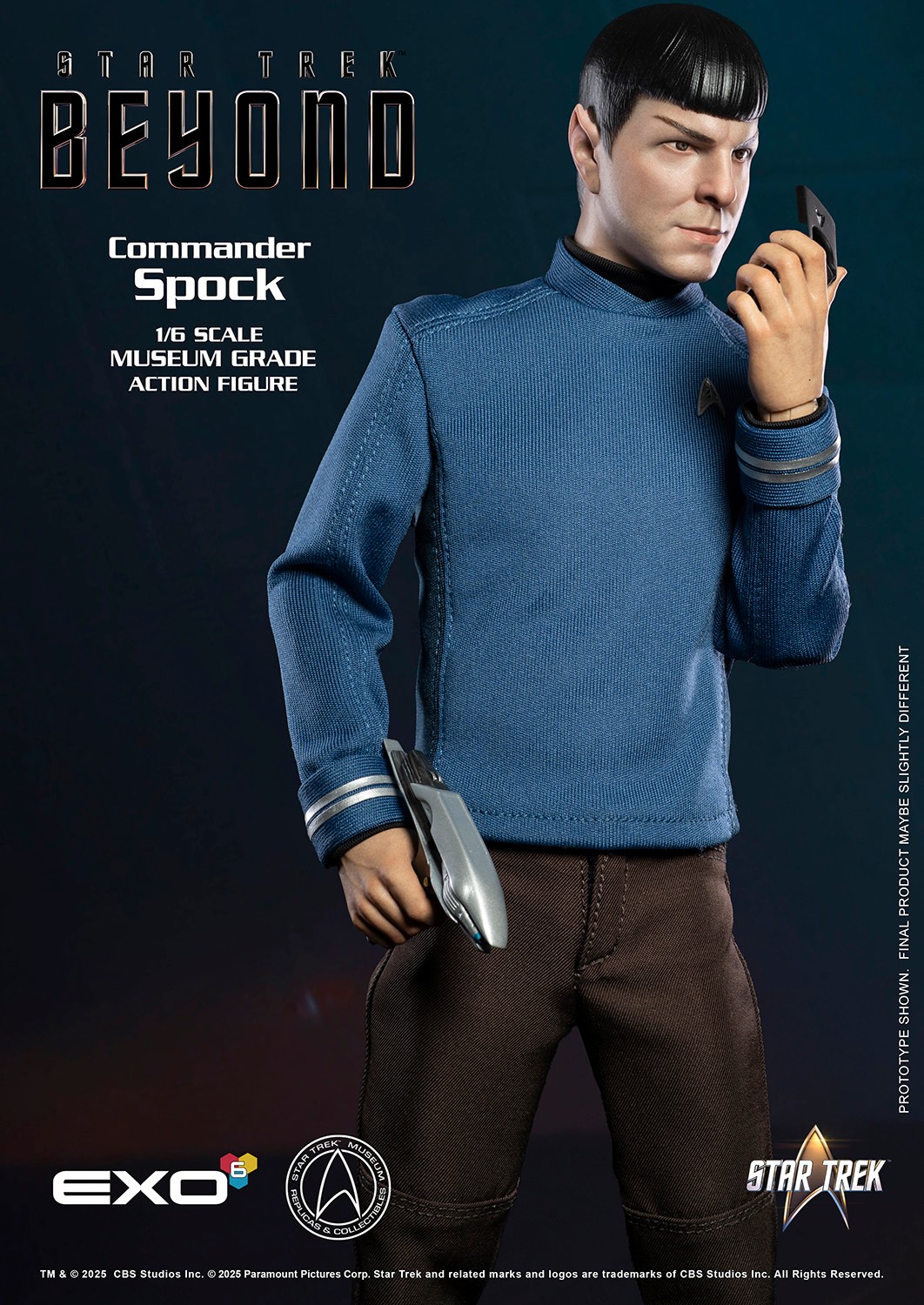 Star Trek Commander Spock Sixth Scale Figure  (Prototype Shown) View 6