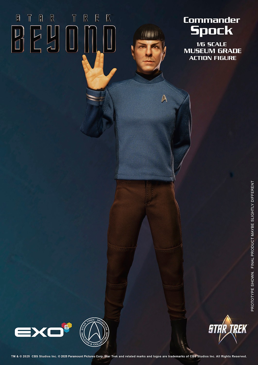 Star Trek Commander Spock Sixth Scale Figure  (Prototype Shown) View 7