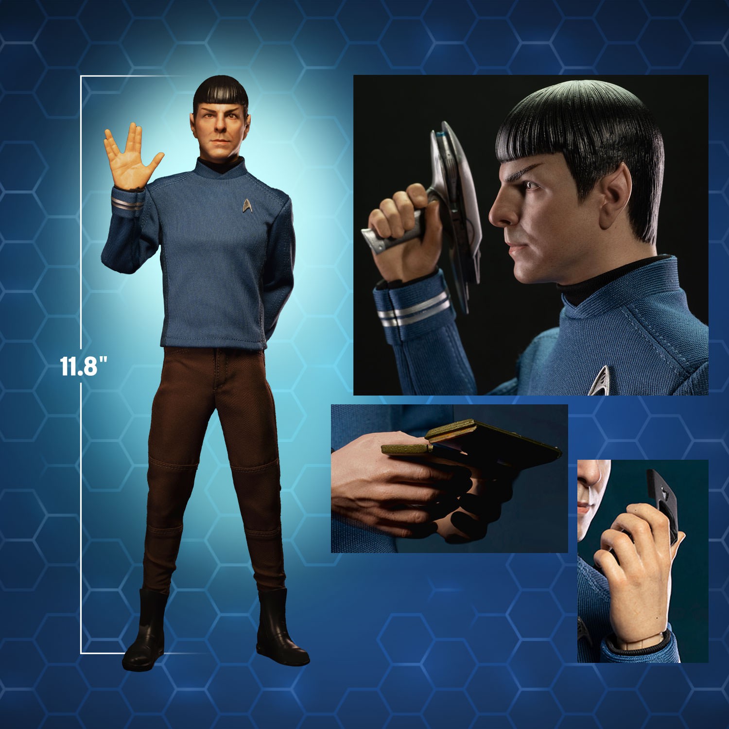 Star Trek Commander Spock Sixth Scale Figure  (Prototype Shown) View 2