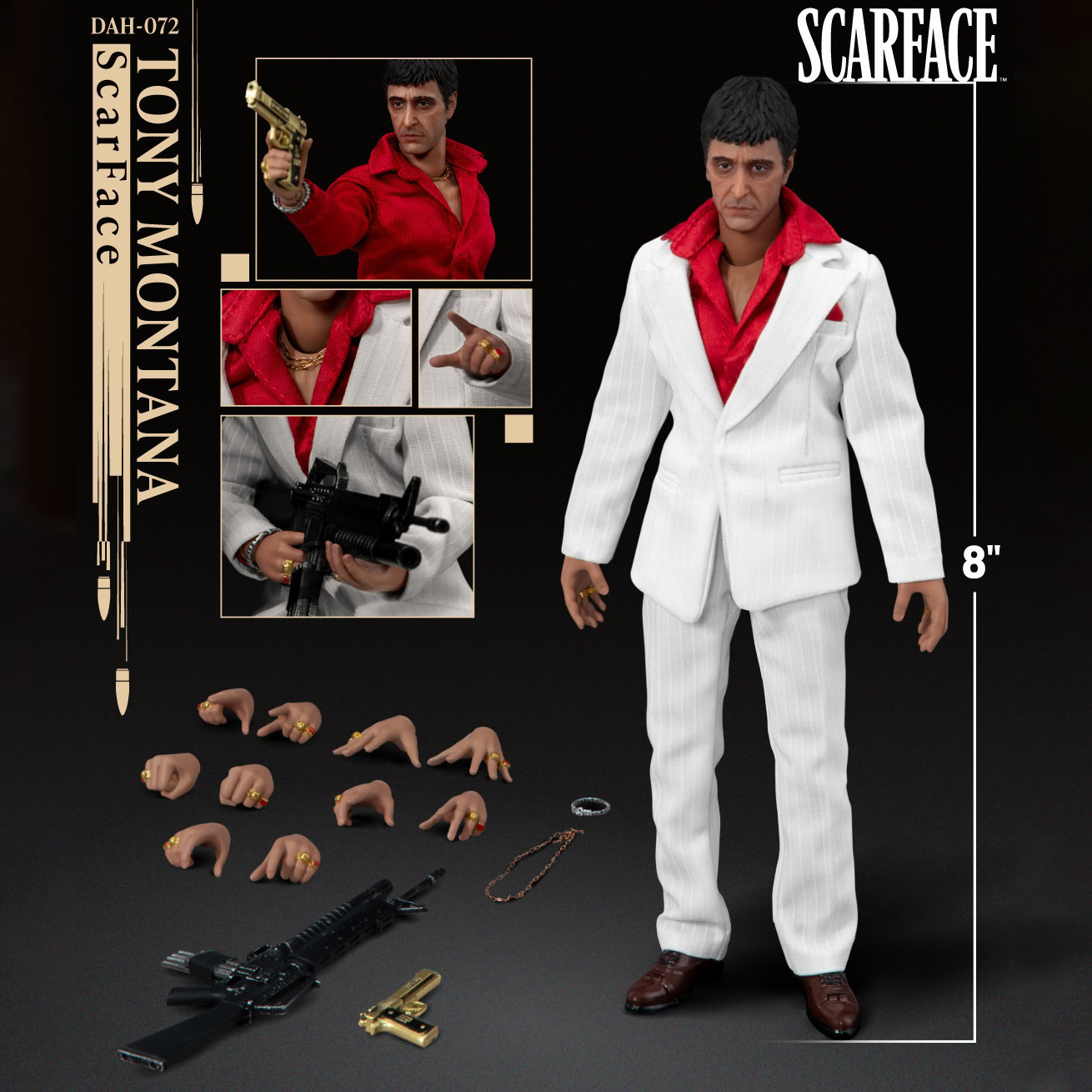 Scarface Tony Montana Action Figure  (Prototype Shown) View 2