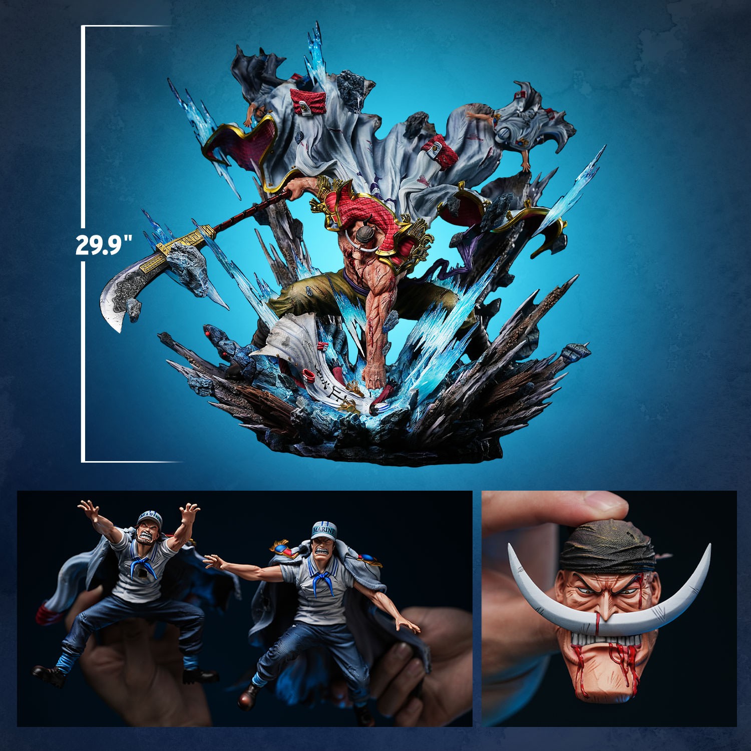 One Piece Whitebeard – Edward Newgate Statues  (Prototype Shown) View 2
