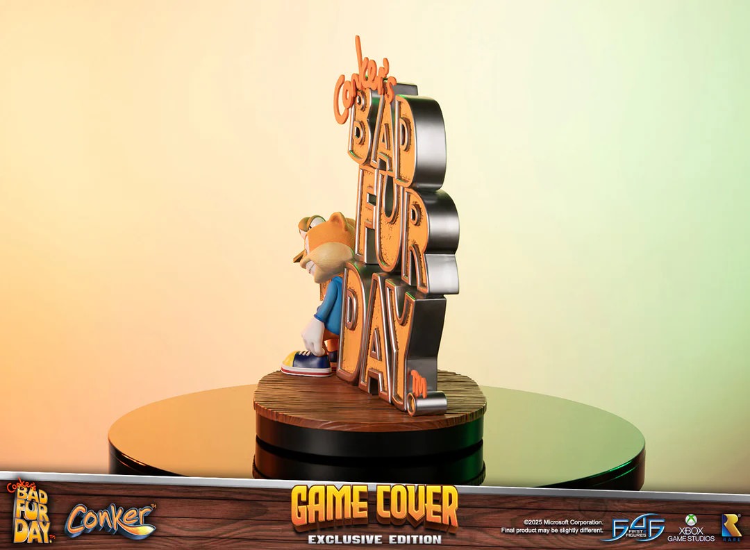 Conker's Bad Fur Day Game Cover (Exclusive Edition) Statue by