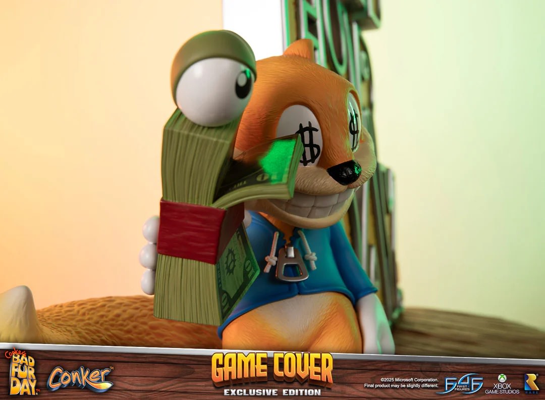 Conker's Bad Fur Day Game Cover (Exclusive Edition) Statue by