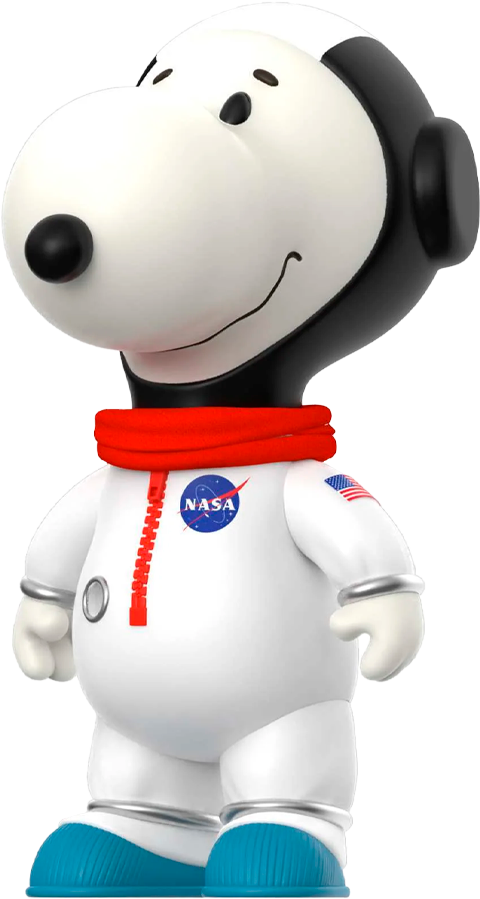 Snoopy (White Spacesuit) Vinyl Collectible by Super 7 | Sideshow