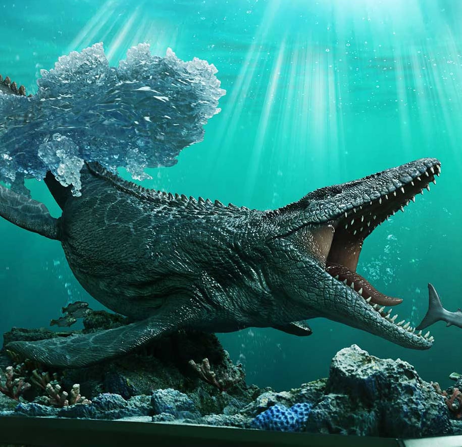 Jurassic Park Mosasaurus "Lagoon" Statues  (Prototype Shown) View 4