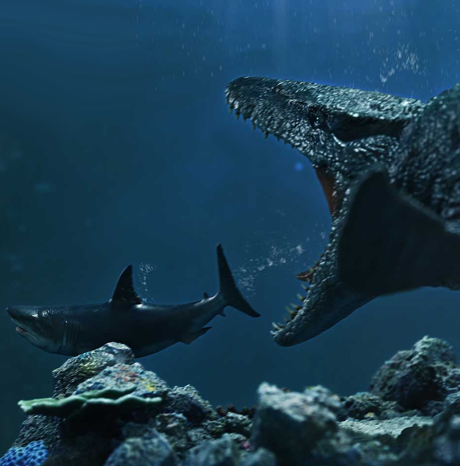 Jurassic Park Mosasaurus "Lagoon" (Bonus Version) Statues  (Prototype Shown) View 4